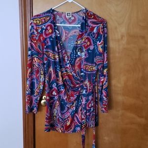 Faux Wrap Women's Top